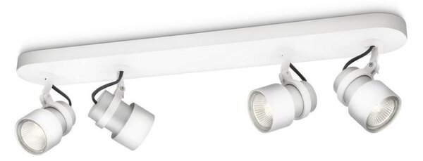 Philips 56444/31/PN - Φωτιστικό σποτ MYLIVING FINISH 4xGU10/35W/230V