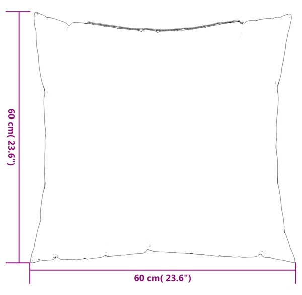 VidaXL Μαξιλάρια Διακοσμητικά 4 τεμ. Μπεζ 60 x 60 εκ. Υφασμάτινα