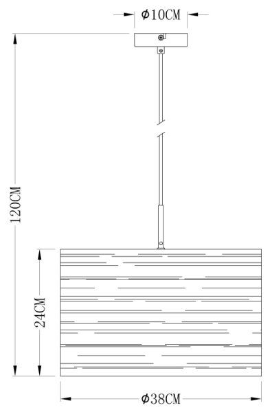 Globo 15342 - Πολύφωτο σε σχοινί TUNNO 1xE27/40W/230V