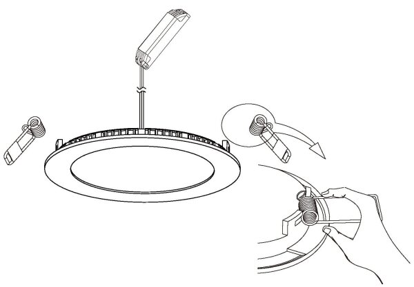 Eglo 98212 - Κρεμαστό φως οροφής dimmer LED FUEVA-A LED/5W/230V + RC