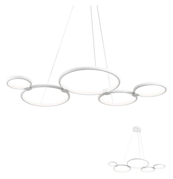 Redo 01-1742 - Πολύφωτο LED σε σχοινί RADIUS LED/45W/230V λευκό