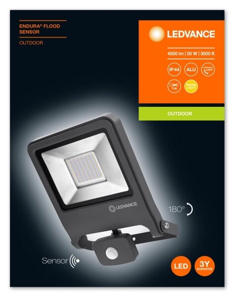 Ledvance - Προβολέας LED με αισθητήρα ENDURA LED/50W/230V IP44