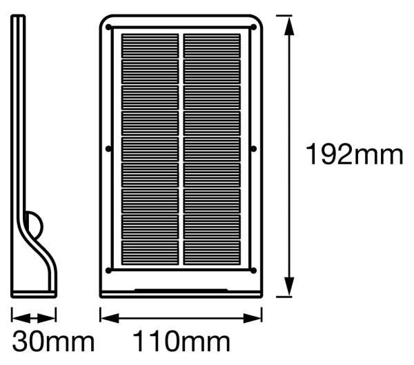 Ledvance - Ηλιακό φως τοίχου LED με αισθητήρα DOORLED LED/3W/3,3V IP44