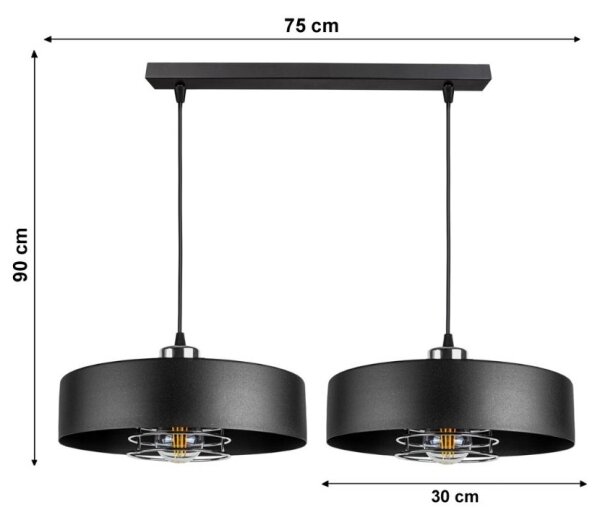 Πολύφωτο σε σχοινί VEST 2xE27/60W/230V