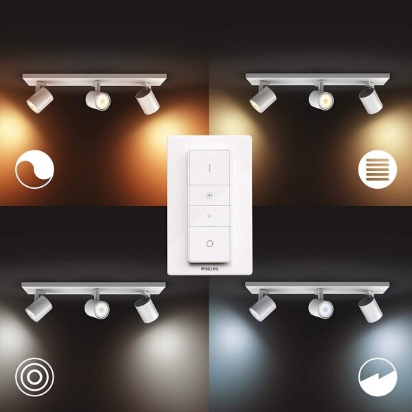 Philips 53093/31/P6 - LED Φως dimmer Hue RUNNER 3xGU10/5W/230V + RC