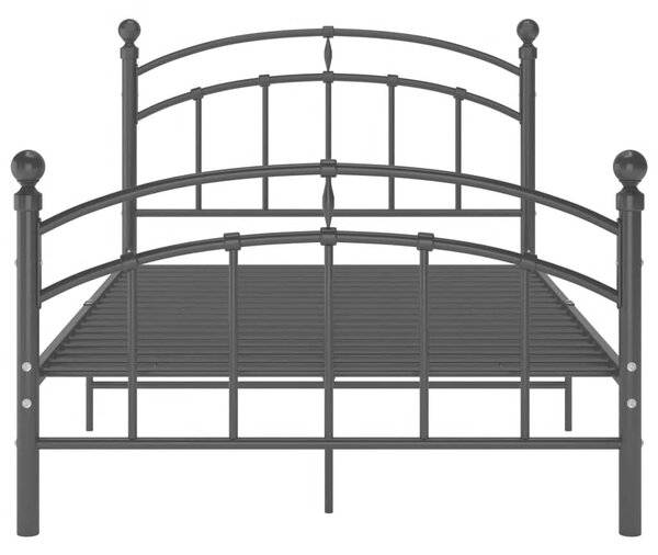 VidaXL Πλαίσιο Κρεβατιού Μαύρο 120 x 200 εκ. Μεταλλικό