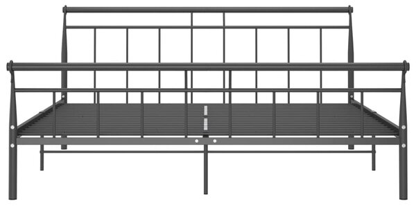 VidaXL Πλαίσιο Κρεβατιού Μαύρο 200 x 200 εκ. Μεταλλικό