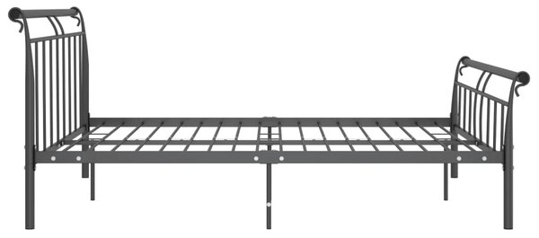 VidaXL Πλαίσιο Κρεβατιού Μαύρο 200 x 200 εκ. Μεταλλικό