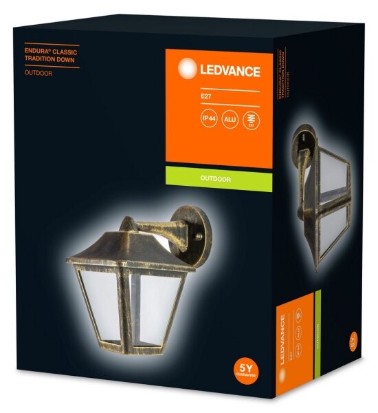 Ledvance - Φως τοίχου εξωτερικού χώρου ENDURA 1xE27/60W/230V IP44