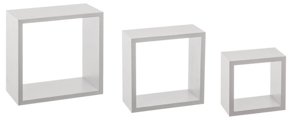 Ράφια Τοίχου (Σετ 3τμχ) F-V White 138956B