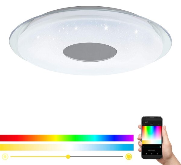 Eglo 98768 - LED RGB Dimming φωτιστικό οροφής LANCIANO-C LED/38W/230V + RC