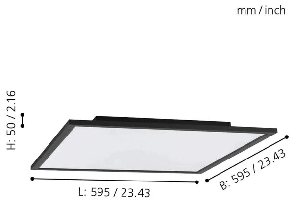 Eglo 99417 - LED RGB Dimming φωτιστικό οροφής SALOBRENA-C LED/34W/230V + RC