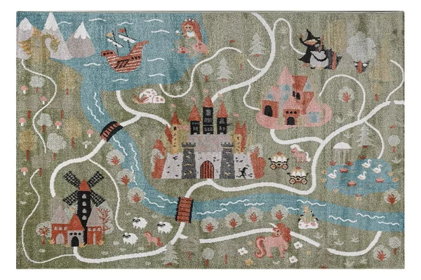 Παιδικό Χαλί (160x230) Polcarpet Carousel Dream Kastro Green