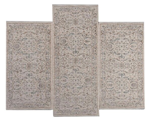Χαλιά Κρεβατοκάμαρας (Σετ 3τμχ) Polcarpet Lyra 868 Beige/Mint