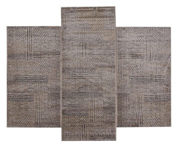 Χαλιά Κρεβατοκάμαρας (Σετ 3τμχ) Polcarpet Giza Cairo 44002 Brown