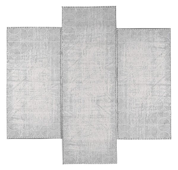 Χαλιά Κρεβατοκάμαρας (Σετ 3τμχ) Pierre Cardin Loft 11 L.Grey