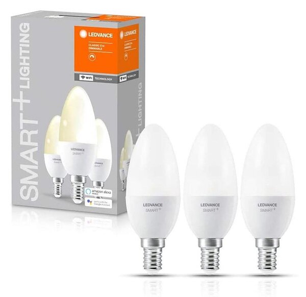 ΣΕΤ 3x Λάμπα Dimmer LED SMART+ E14/5W/230V 2700K - Ledvance