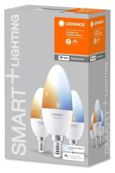 ΣΕΤ 3x Λάμπα Dimmer LED SMART+ E14/5W/230V 2700K-6500K - Ledvance