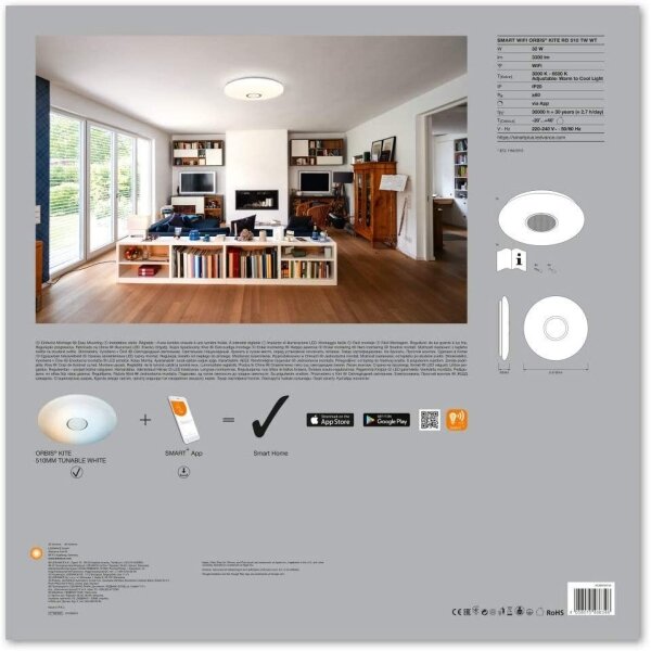 Ledvance - Φως οροφής dimmer LED SMART+ KITE LED/32W/230V Wi-Fi