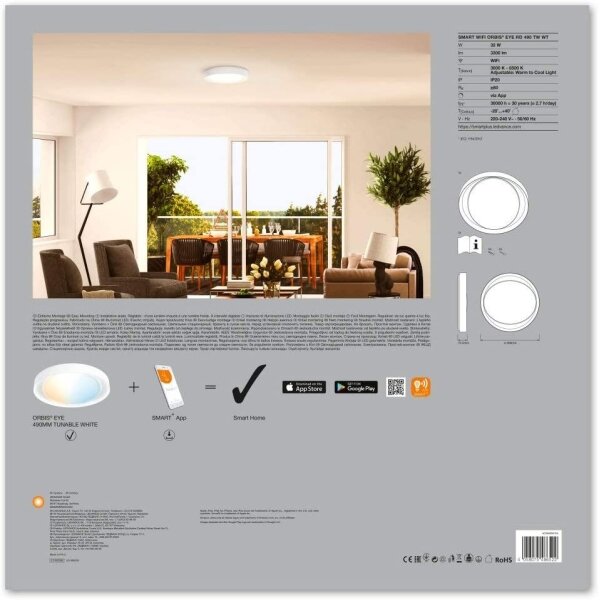 Ledvance - Φως οροφής dimmer LED SMART+ EYE LED/32W/230V Wi-Fi