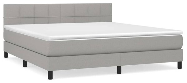 VidaXL Κρεβάτι Boxspring με Στρώμα Αν. Πράσινο 160x200εκ Υφασμάτινο