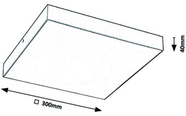 Rabalux - LED φωτιστικό οροφής LED/24W/230V 3000-6000K IP44 μαύρο