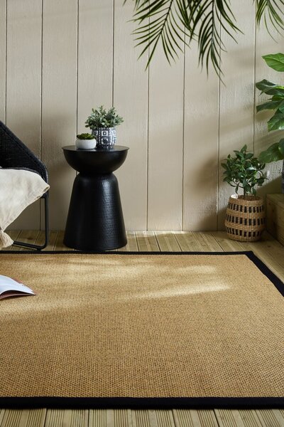 Χαλί Sisal Look Outdoor Μαύρο 120x170 cm, Flair Rugs