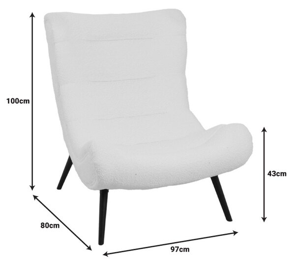 Πολυθρόνα Silla, Pako World, Ύφασμα, Μπεζ, 97x80x100 cm