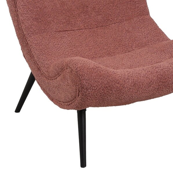 Πολυθρόνα Silla, Pako World, Ύφασμα, Ροζ, 97x80x100 cm