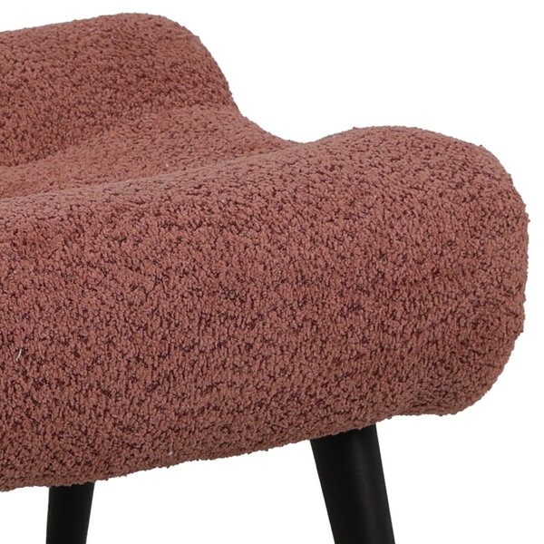 Υποπόδιο πολυθρόνας Silla, Pako World, Ροζ, 68x58x40 cm