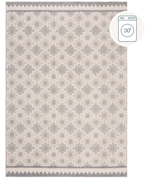 Χαλί Graysen Washable Γκρι 155x230 cm, Flair Rugs