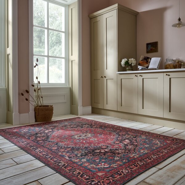 Χαλί Medallion Washable Κόκκινο 152x230 cm, Flair Rugs