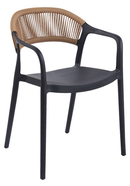 Καρέκλα Ankara Μαύρο 54x55.5x77 cm