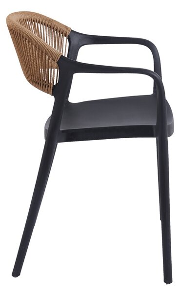 Καρέκλα Ankara Μαύρο 54x55.5x77 cm