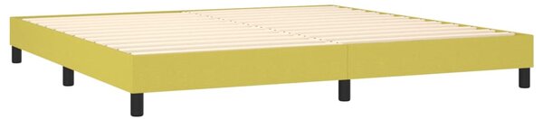 VidaXL Κρεβάτι Boxspring με Στρώμα Πράσινο 200x200 εκ. Υφασμάτινο