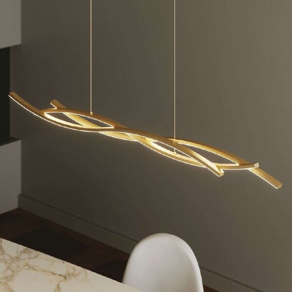 Φωτιστικό Οροφής Kinetic LED-KINETIC-S-ORO 40W Led 118x105cm Gold Luce Ambiente Design