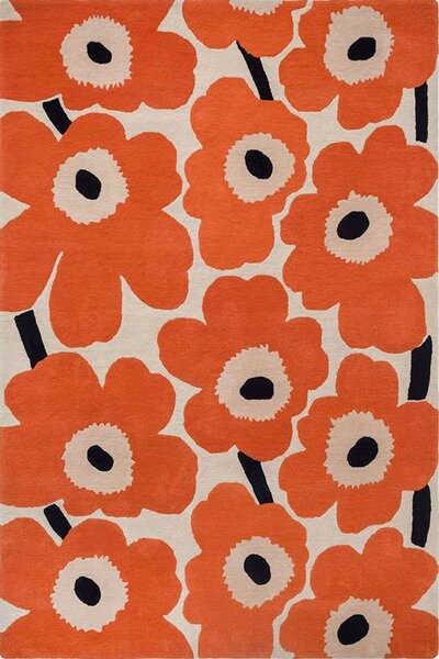 Χαλί Unikko 132403 Orange-Red Marimekko