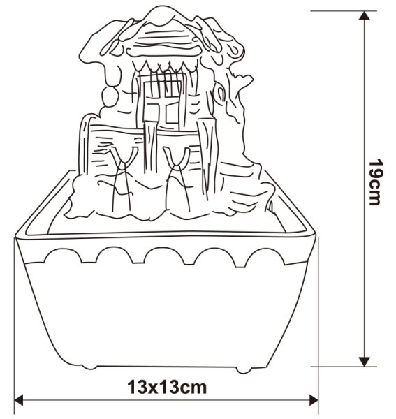 Globo 93031 - Διακοσμητικό συντριβάνι LED LED-RGB/0,13W/230V