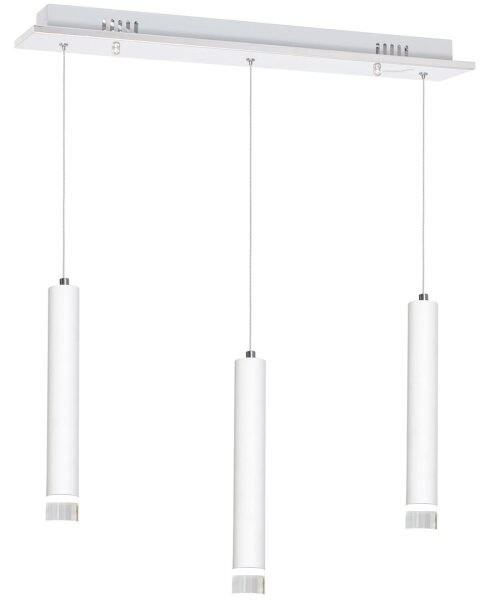 LED Κρεμαστό πολύφωτο ALBA 3xLED/15W/230V λευκό