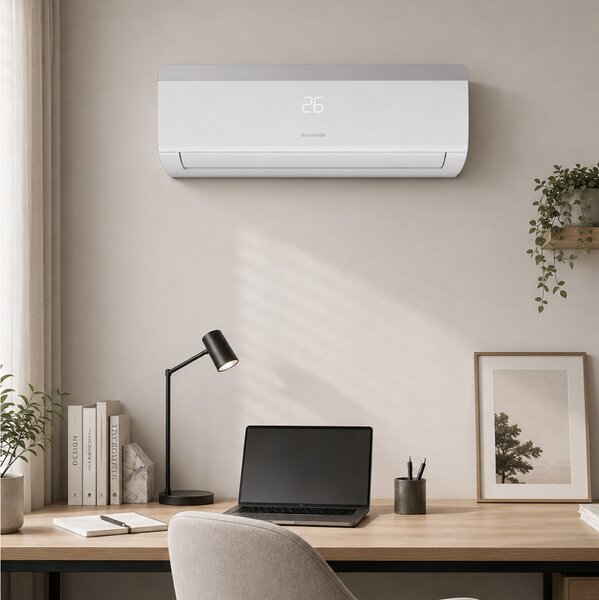 Κλιματιστικό Inverter Skyworth Zhen Plus SMVH12M/I-GR με Wi-Fi, ιονιστή, λειτουργία αυτοκαθάρισμού, Hotel Menu, απόδοση 12000 Btu και Ενεργειακή Κλάση