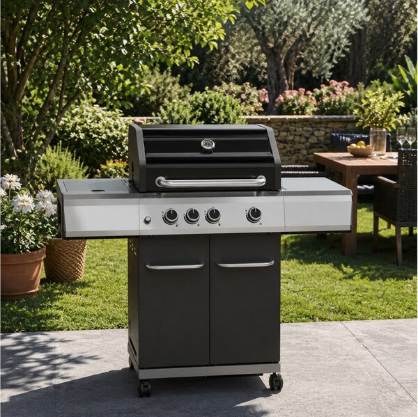 Ψησταριά Υγραερίου Outdoorchef Australia Evo 335 με πλευρική εστία υπέρυθρων, ισχύ 10.5kW + 4kW και διαστάσεις 125x54x115cm