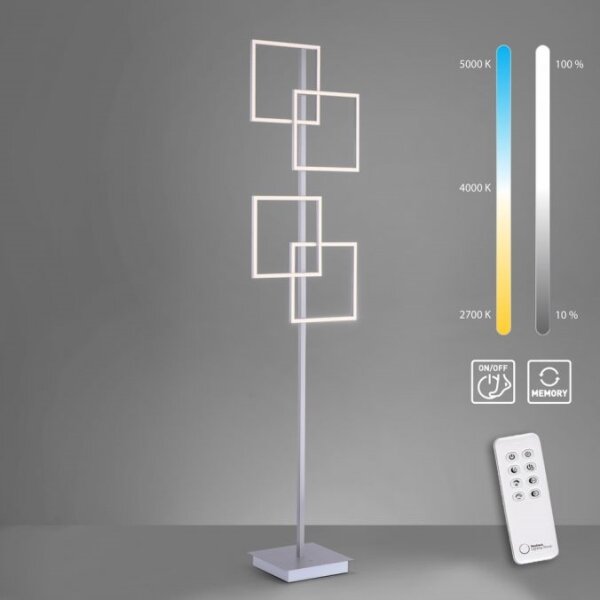 Paul Neuhaus 817-55 - Λάμπα δαπέδου LED Dimmable INIGO 4xLED/8W/230V + RC