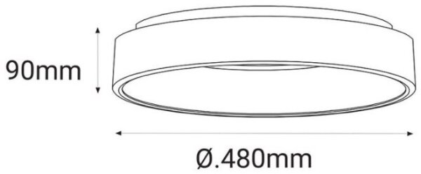 LED2 - Φωτιστικό οροφής LED BELLA LED/40W/230V 3000/4000 K λευκό