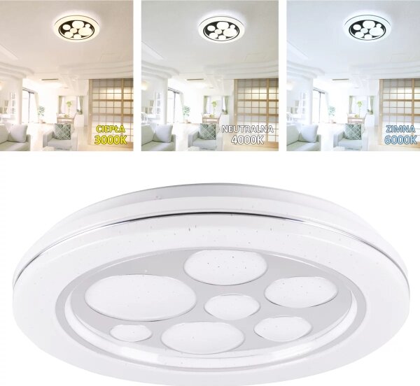 Φωτιστικό οροφής LED Dimmable PLANET LED/72W/230V δ. 48 cm 3000 -6500K + RC