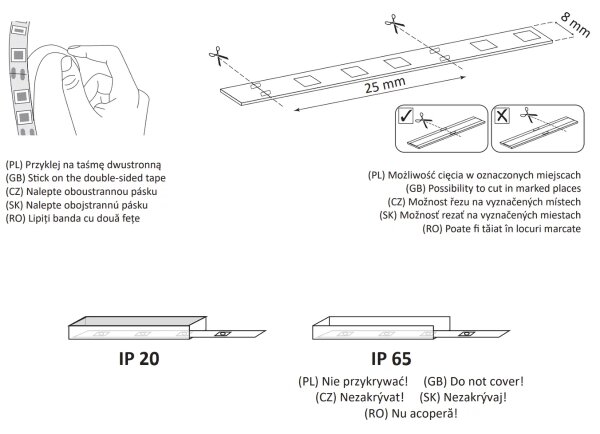 LED Φωτοταινία 5μ LED/36W/12V 4000K