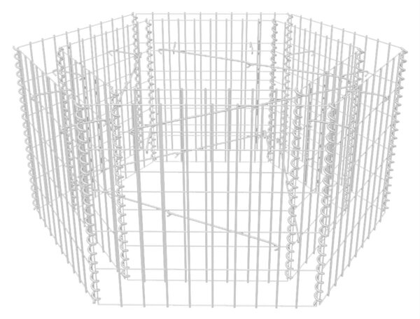 VidaXL Συρματοκιβώτιο - Γλάστρα Υπερυψωμένη Εξάγωνη 100 x 90 x 50 εκ