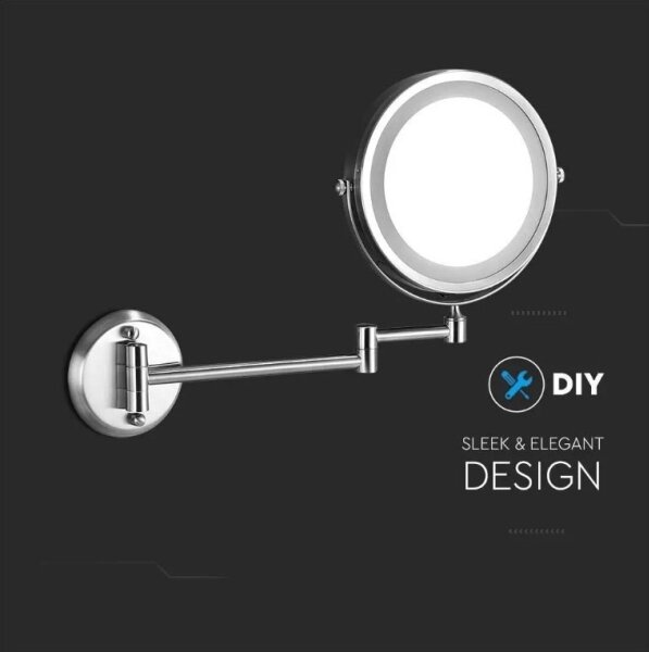 LED Επιτοίχιος καθρέπτης μακιγιάζ LED/3W/6V IP44