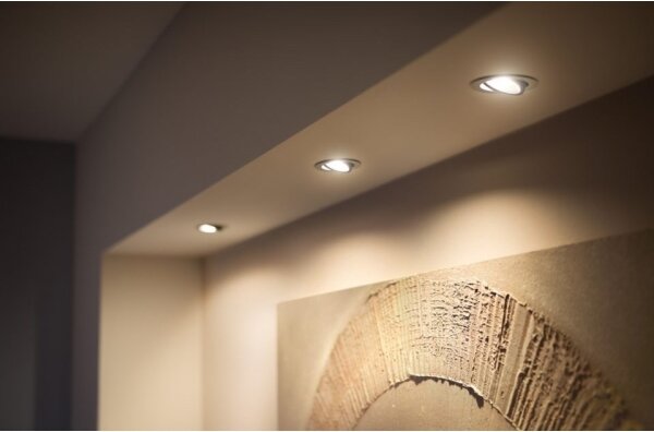 Philips - ΣΕΤ 3x LED Dimmable χωνευτό φωτιστικό Hue MILLISKIN 1xGU10/5,7W/