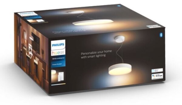 Philips - Led Dimmable κρεμαστό φωτιστικό οροφής Hue ENRAVE LED/33,5W/230V λευκό + RC