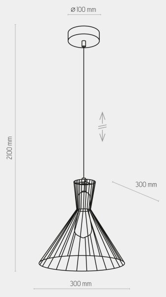 Πολύφωτο κρεμαστό SAHARA 1xE27/60W/230V